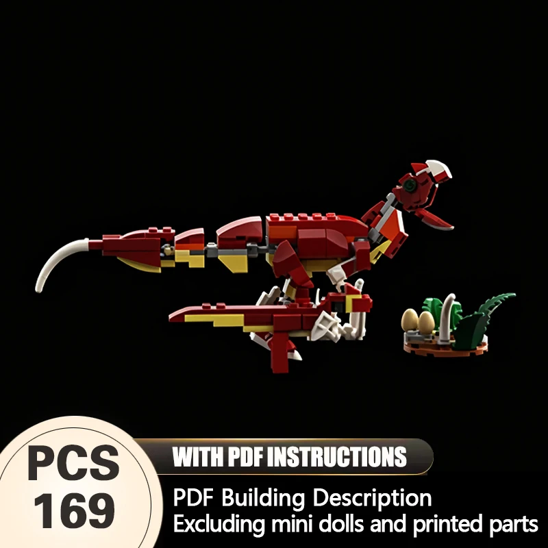 Creators Animal Series Model MOC Building Bricks Yangchuanosaurus Modular Technology Gifts Holiday Assemble Children Toys Suit
Creators Animal Series Model MOC Building Bricks Yangchuanosaurus Modular Technology Gifts Holiday Assemble Children Toys Suit