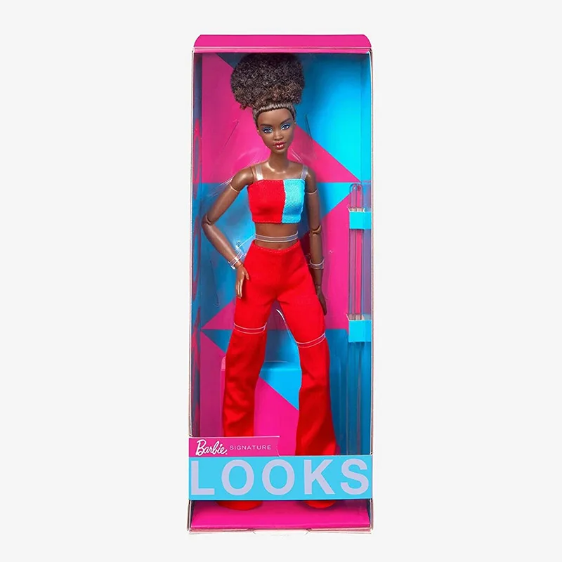 2023 Barbie Signature Looks Doll African American Articulated Doll Black Updo Pink Pants Fashion Collection Toy #14
2023 Barbie Signature Looks Doll African American Articulated Doll Black Updo Pink Pants Fashion Collection Toy #14