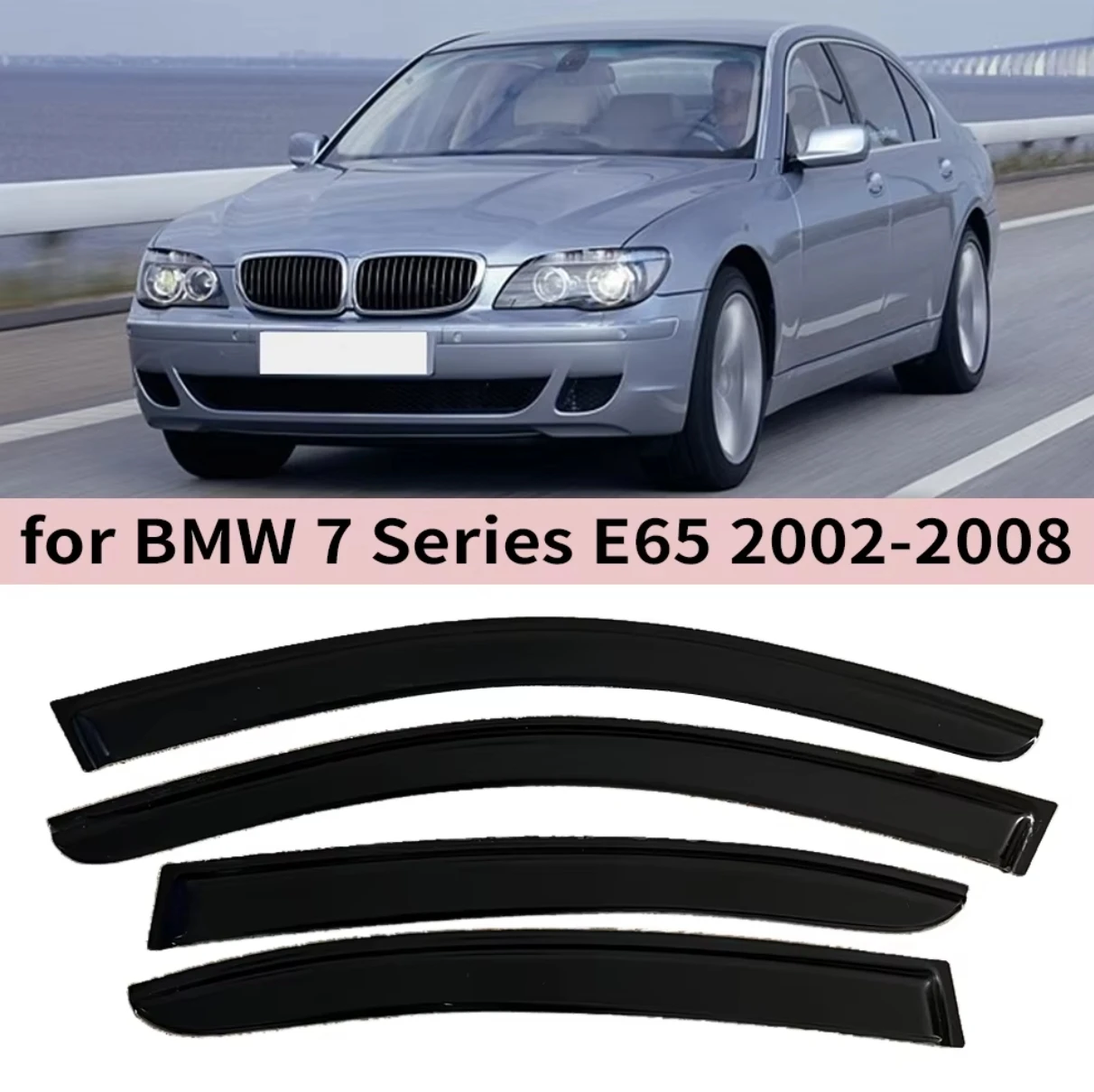 For BMW 7 Series E65 SEDAN 2002 2003 2004 2005 2006 2007 2008 Wind Deflectors Rain Guards Door Visor Vent Shades Window Visor
For BMW 7 Series E65 SEDAN 2002 2003 2004 2005 2006 2007 2008 Wind Deflectors Rain Guards Door Visor Vent Shades Window Visor