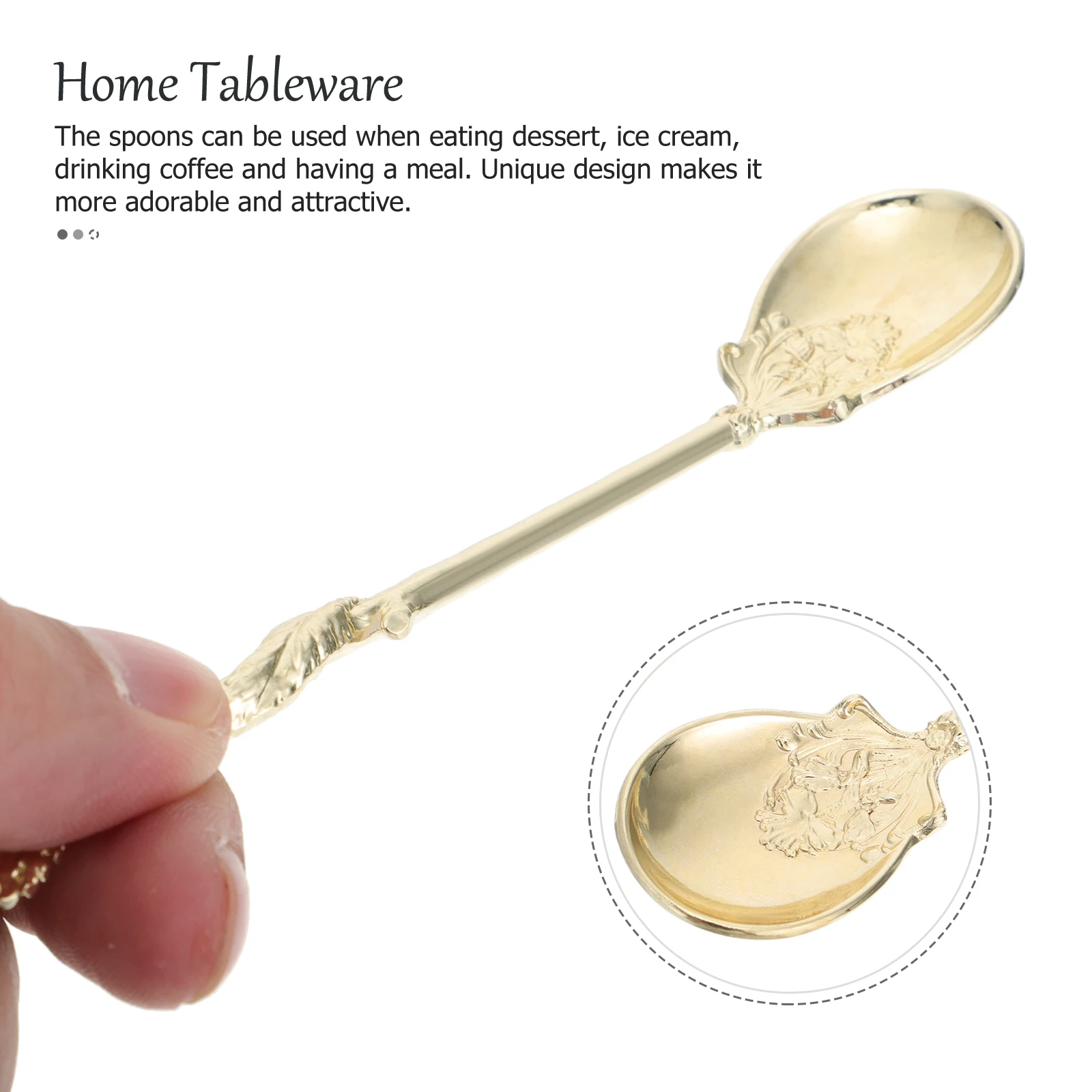 3pcs Zinc Alloy Carved Spoons Vintage Style Dessert Coffee Scoop Home Tableware Corrosion Resistant Elegant Design For
3pcs Zinc Alloy Carved Spoons Vintage Style Dessert Coffee Scoop Home Tableware Corrosion Resistant Elegant Design For