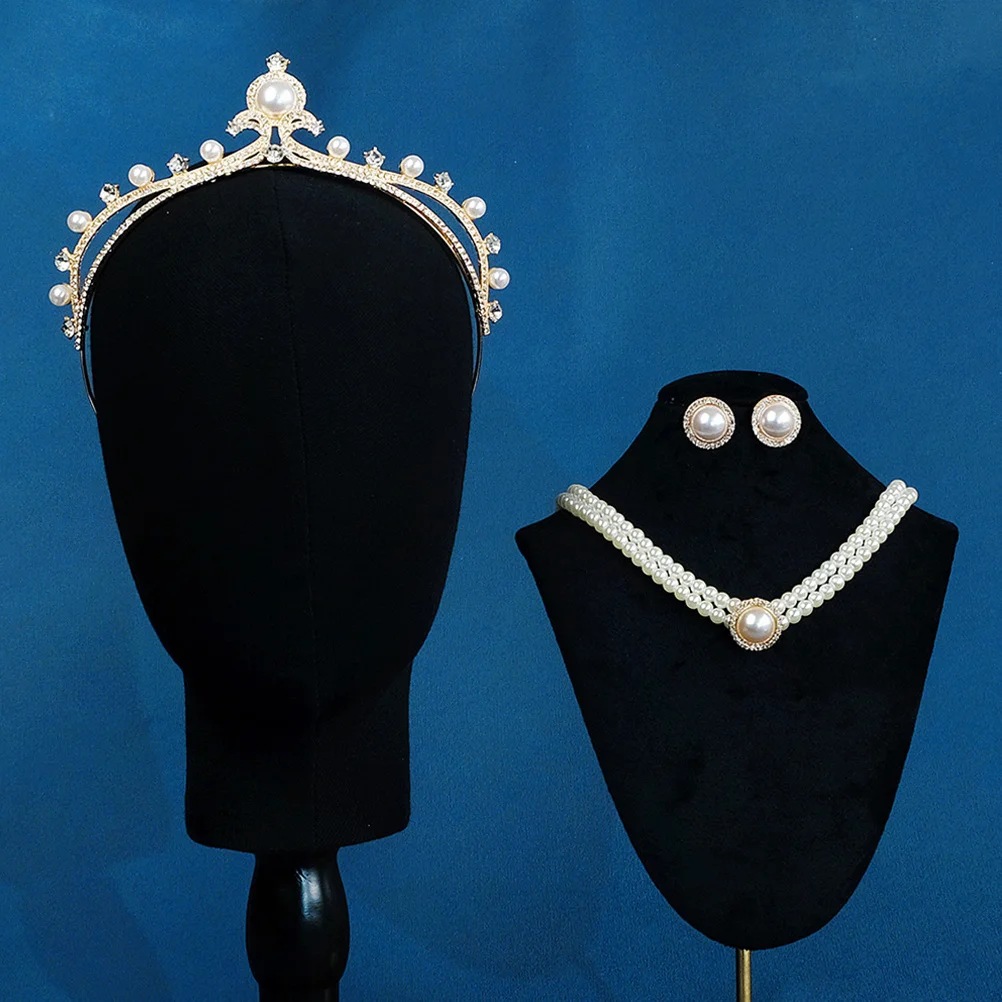 1Set Pearl Necklace Earring Crown Set for Women Bridal Wedding Party Costume Accessories Peal Earrings for Women
1Set Pearl Necklace Earring Crown Set for Women Bridal Wedding Party Costume Accessories Peal Earrings for Women