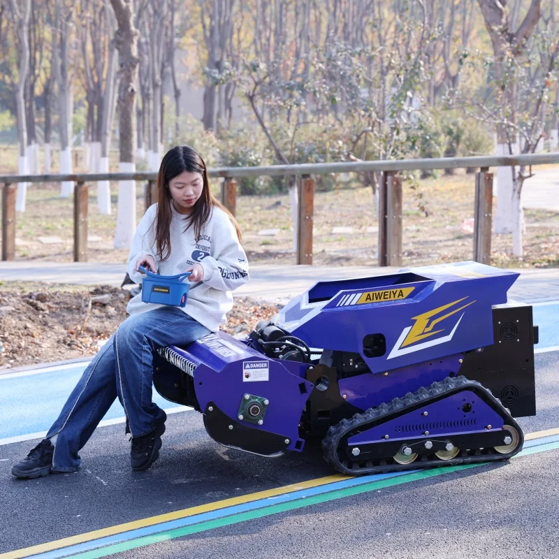 Customized Robot tracked remote-controlled lawn mower with CE EPA certificate, 800mm 1000mm factory lawn mower
Customized Robot tracked remote-controlled lawn mower with CE EPA certificate, 800mm 1000mm factory lawn mower