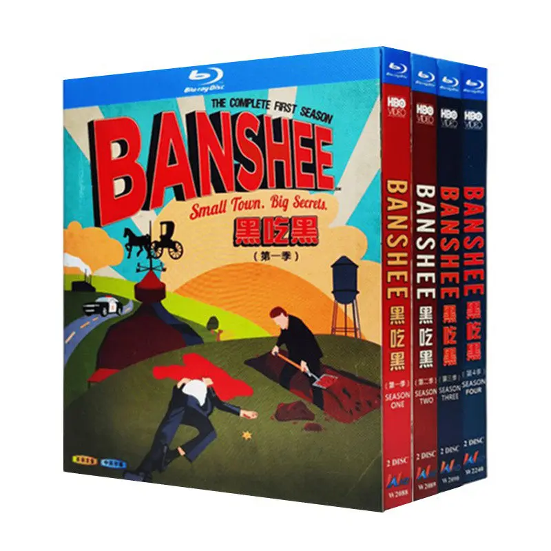 Blu-ray Ultra HD TV Series Banshee Seasons 1-4 Box Set 8 Discs
Blu-ray Ultra HD TV Series Banshee Seasons 1-4 Box Set 8 Discs