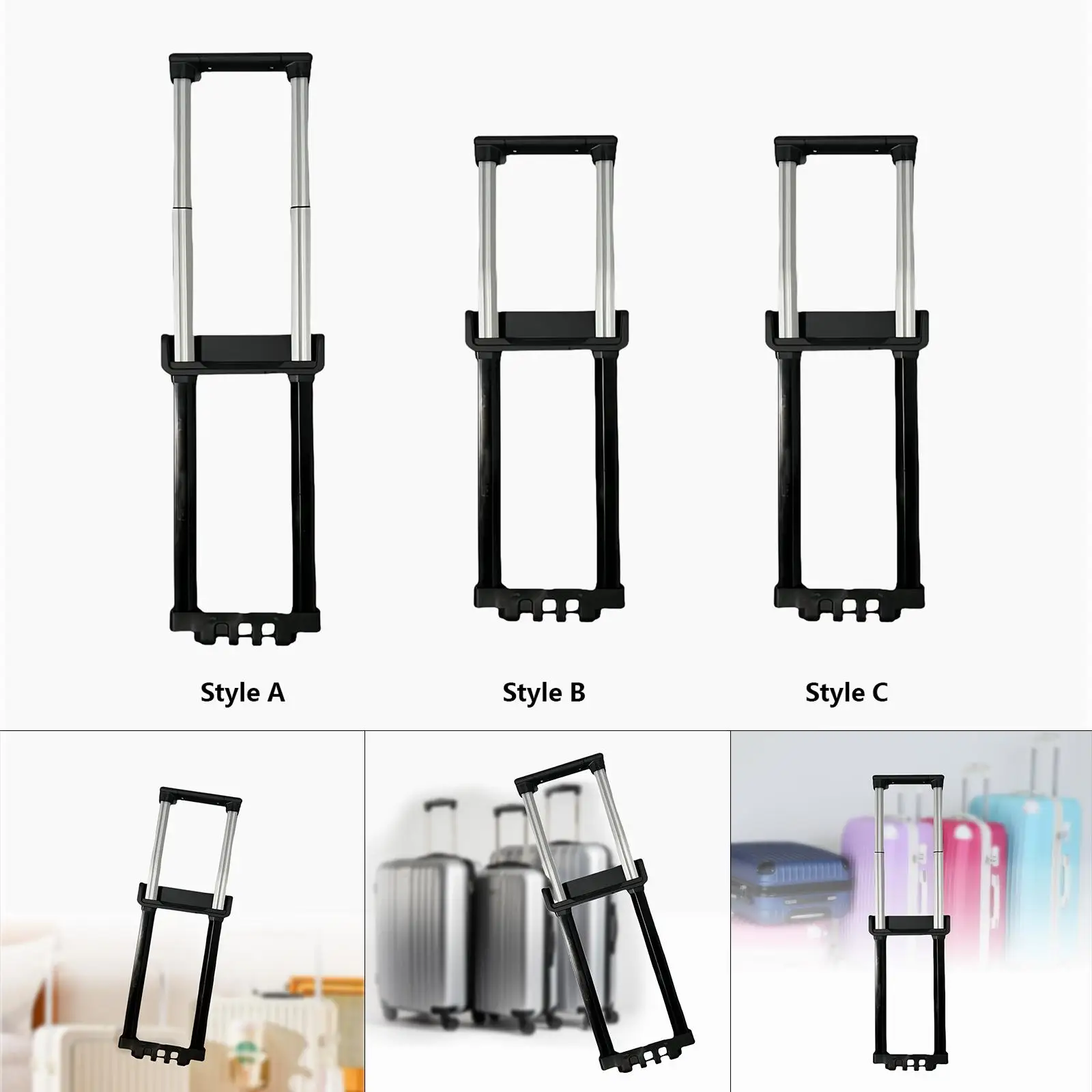 Luggage Telescopic Handle, Suitcase Pull Rod Convenient Comfortable Trolley Case Handle
Luggage Telescopic Handle, Suitcase Pull Rod Convenient Comfortable Trolley Case Handle