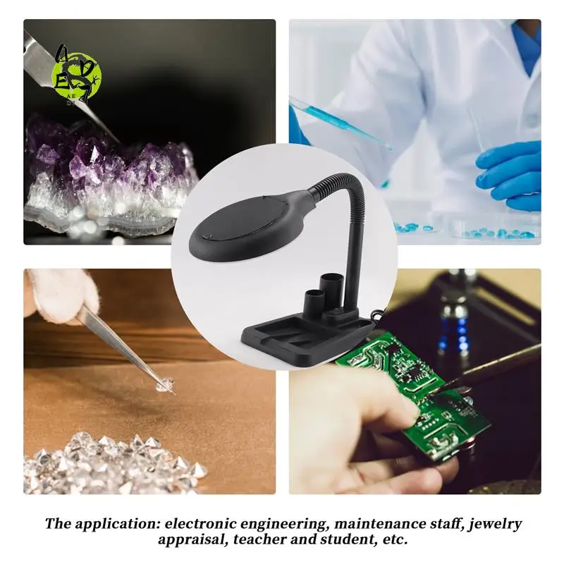 AED7-LED Magnifying Lamp 5X 10X Magnifier With Light Table And Desk Lamp Floor Stand Adjustable Magnifying Magnifier Glass For R
AED7-LED Magnifying Lamp 5X 10X Magnifier With Light Table And Desk Lamp Floor Stand Adjustable Magnifying Magnifier Glass For R