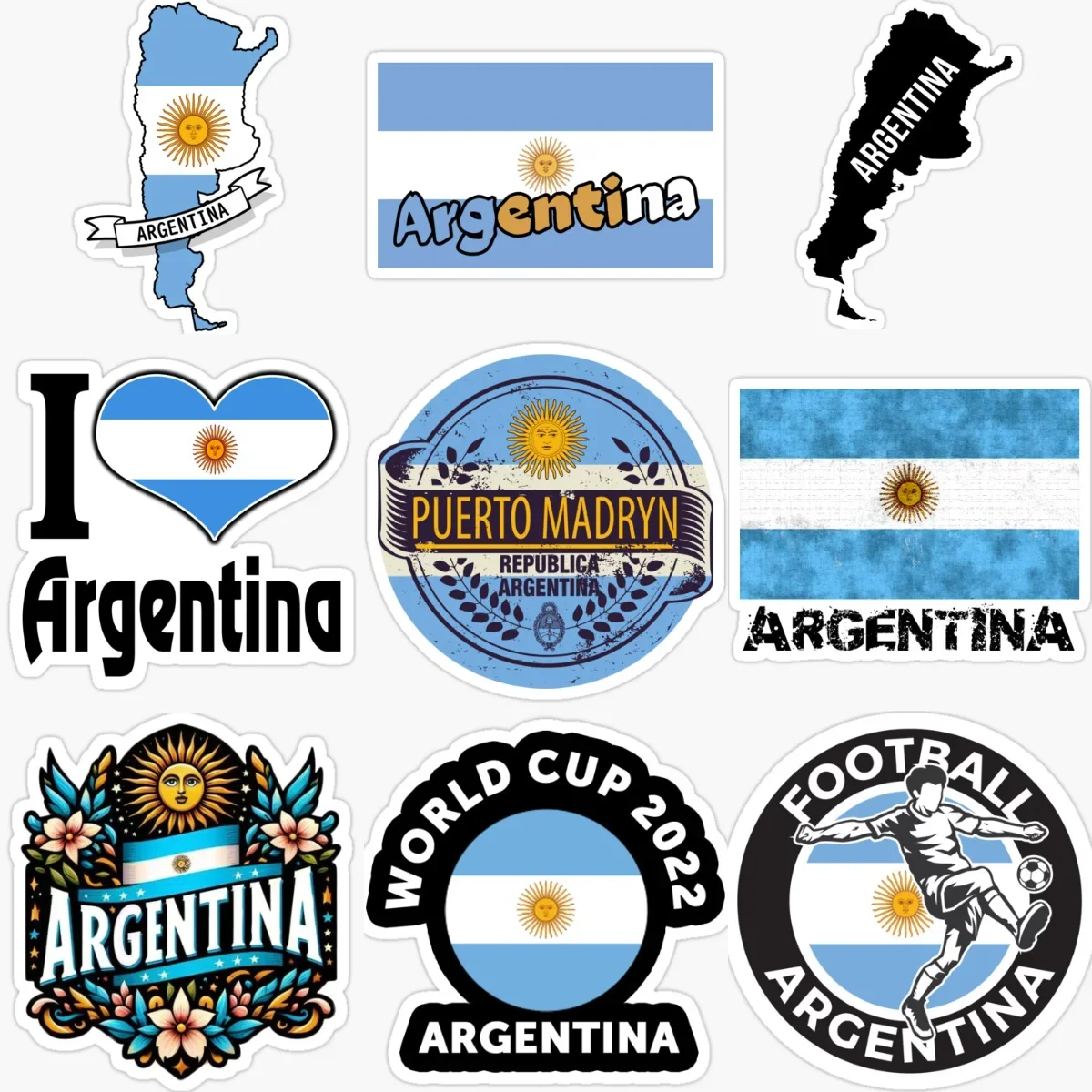Argentina Flag Map Emblem Creative Stickers for Car Truck Motorcycle Bicycle Helmet Wall Window Table Decoration Accessories
Argentina Flag Map Emblem Creative Stickers for Car Truck Motorcycle Bicycle Helmet Wall Window Table Decoration Accessories