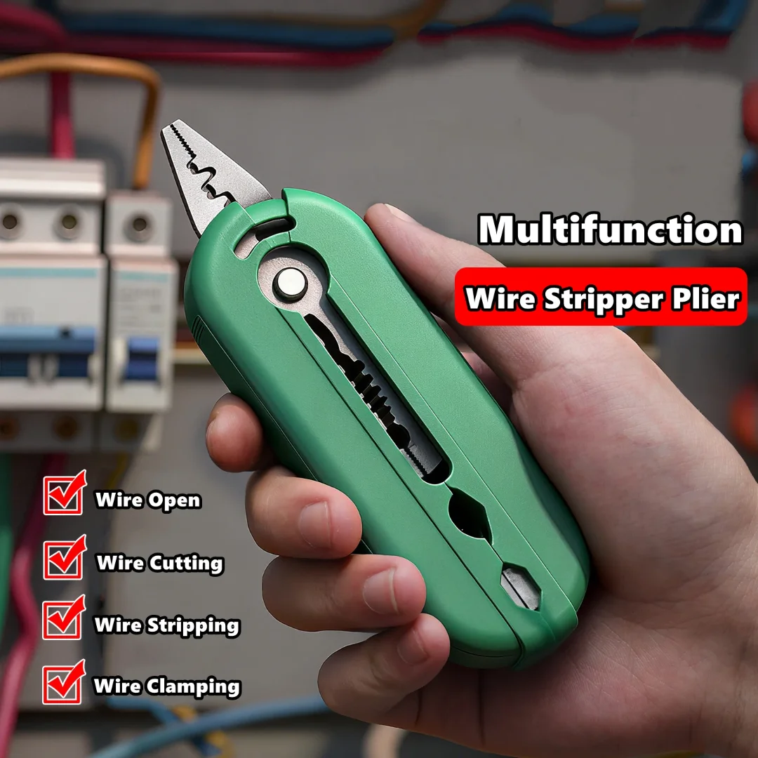 Electrician Pliers Wire Stripper, Cutter & Separator – Durable Sharp Tool for DIY Cable Repair, Easy to Use Wire Stripper Pliers
Electrician Pliers Wire Stripper, Cutter & Separator – Durable Sharp Tool for DIY Cable Repair, Easy to Use Wire Stripper Pliers