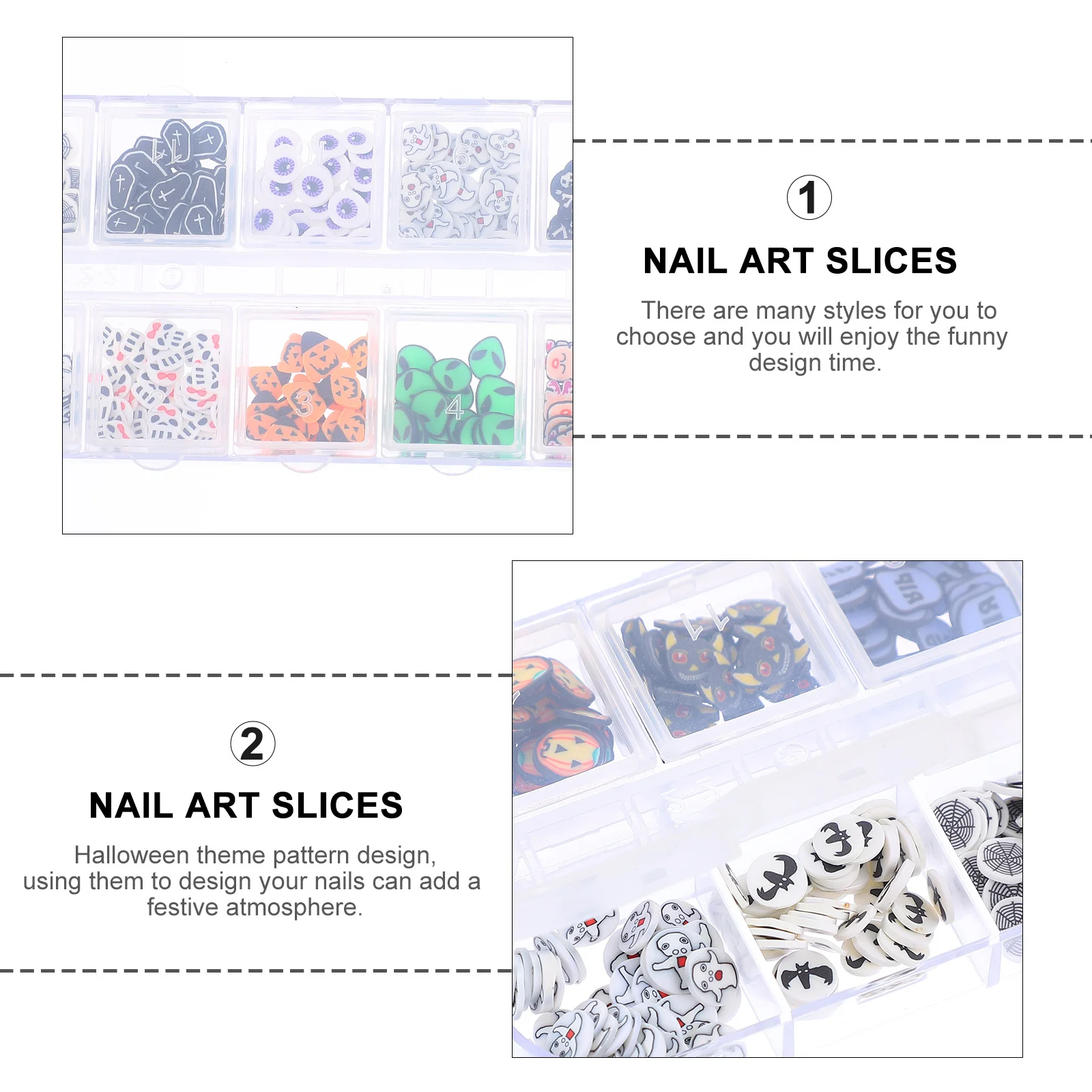 3 Boxes Halloween Nail Art Sequins Premium Safe Material Natural Acrylic Poly Nail Manicure Decoration Manicure Sequins Decals
3 Boxes Halloween Nail Art Sequins Premium Safe Material Natural Acrylic Poly Nail Manicure Decoration Manicure Sequins Decals