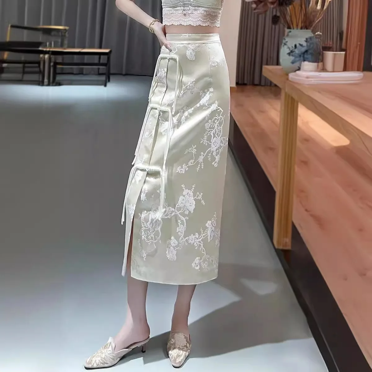 High-Quality Spring Summer Jacquard Skirt Vintage Chinese Style Slim Elegant Woman Hanfu Skirt S-XXL
High-Quality Spring Summer Jacquard Skirt Vintage Chinese Style Slim Elegant Woman Hanfu Skirt S-XXL