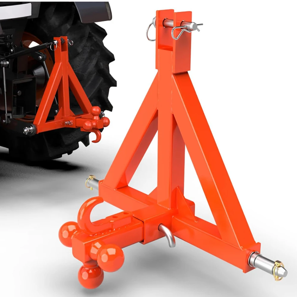 3 Point Hitch Receiver for Category 1, 2 in Receiver, 3 Ball & Hook, Heavy Duty Trailer Hitch For Kubota, BX, LM25h, WLM Tractor
3 Point Hitch Receiver for Category 1, 2 in Receiver, 3 Ball & Hook, Heavy Duty Trailer Hitch For Kubota, BX, LM25h, WLM Tractor