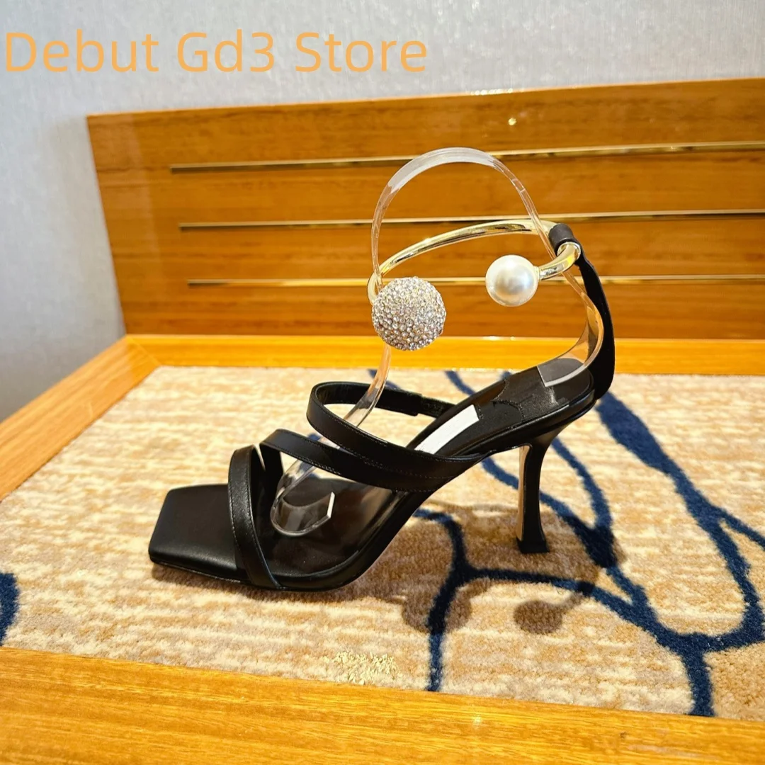 2024 New Crystal Pearl Buckle High Heel Sandals, Straight Heel Shoes, Sexy Slim Heel High Heel Single Shoes, Fashionable Sandals
2024 New Crystal Pearl Buckle High Heel Sandals, Straight Heel Shoes, Sexy Slim Heel High Heel Single Shoes, Fashionable Sandals