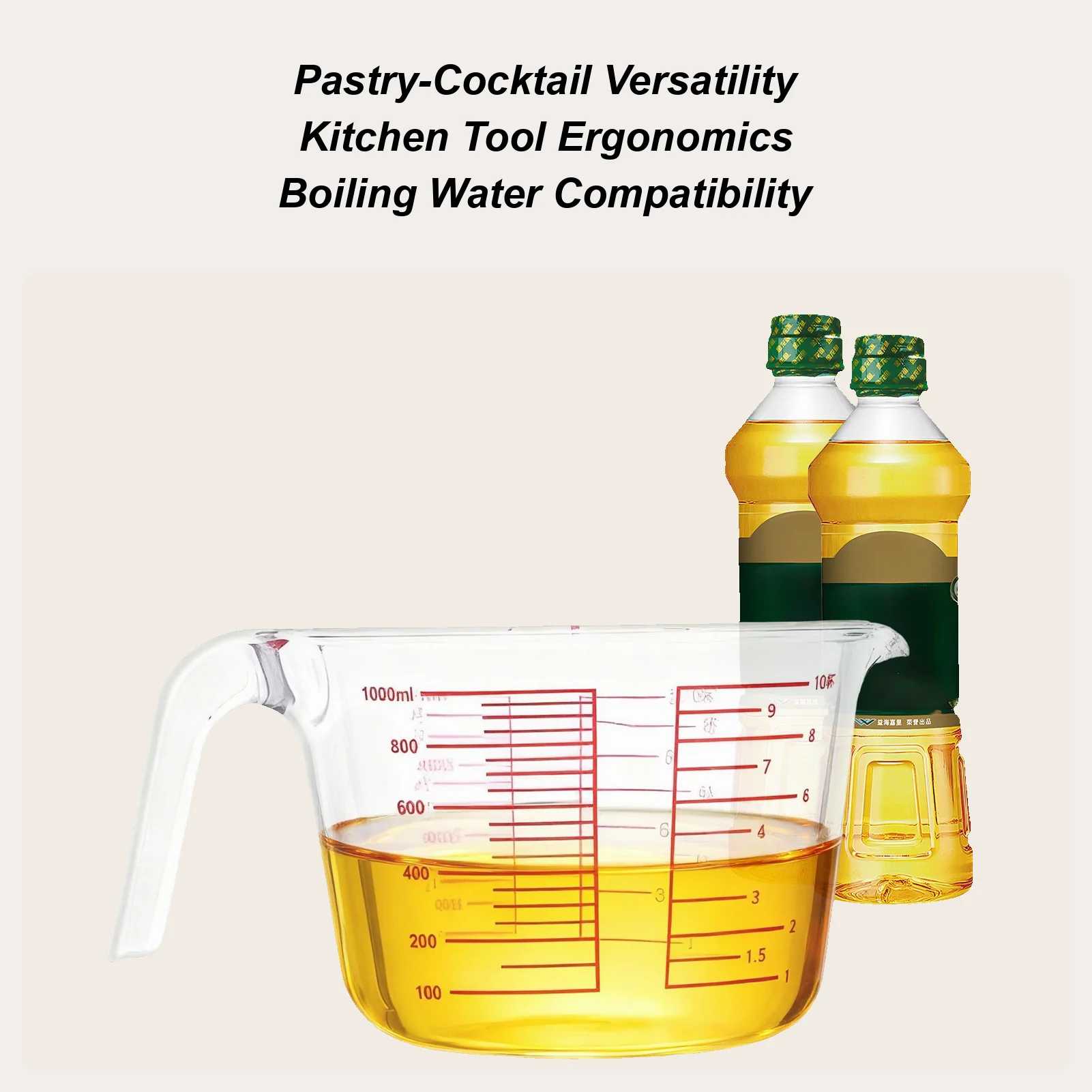 1000ml Glass Measuring Cup Glass Measuring Cup Household Measuring Cup Egg Milk Mixing Cup For Kitchen Baking Cooking
1000ml Glass Measuring Cup Glass Measuring Cup Household Measuring Cup Egg Milk Mixing Cup For Kitchen Baking Cooking