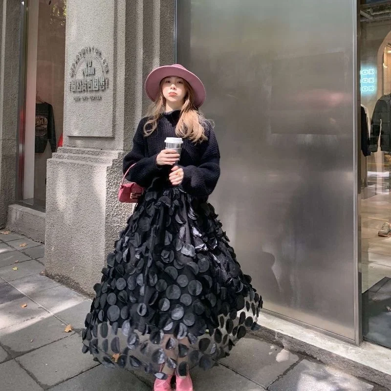 2025 New Heavyweight Retro A-Line Skirt Maxi Half-length Women's Versatile 3D Polka Dot Tulle Skirt High Waist Commute Style
2025 New Heavyweight Retro A-Line Skirt Maxi Half-length Women's Versatile 3D Polka Dot Tulle Skirt High Waist Commute Style