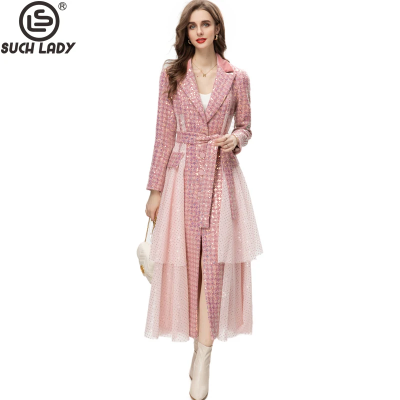 Women's Coat Notched Collar Long Sleeves Printed Ruffles Lace Up Patchwork Fashion Outerwear Coats
Women's Coat Notched Collar Long Sleeves Printed Ruffles Lace Up Patchwork Fashion Outerwear Coats
