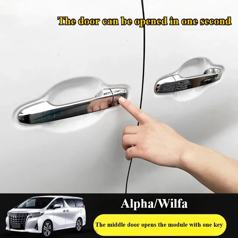 For Toyota 30 Series Wilfa/Alpha Middle Door One-button Module, Electric Middle Door Button Modification Accessories
For Toyota 30 Series Wilfa/Alpha Middle Door One-button Module, Electric Middle Door Button Modification Accessories
