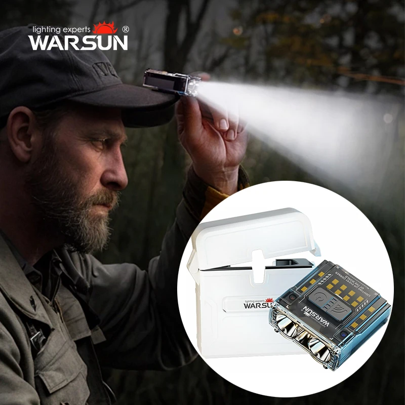 WARSUN G7 Rechargeable LED Headlamp 1500mAh with Extra 2600mAh Charging Case 6Modes, Red Light, Top Motion Sensor, Ideal for Run
WARSUN G7 Rechargeable LED Headlamp 1500mAh with Extra 2600mAh Charging Case 6Modes, Red Light, Top Motion Sensor, Ideal for Run