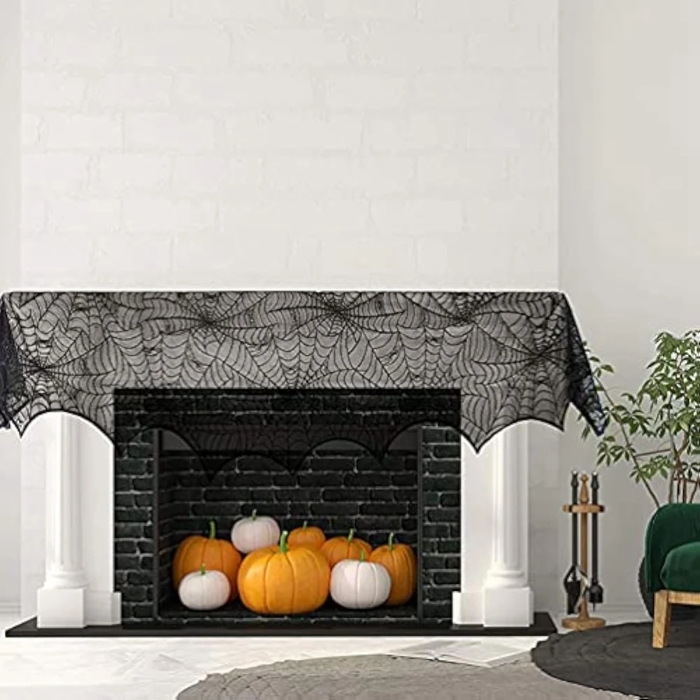 High Quality-Halloween Spider Web Fireplace Cover Black Lace Set Disposable Decoration,Halloween Spider Web Fireplace Cover Blac
High Quality-Halloween Spider Web Fireplace Cover Black Lace Set Disposable Decoration,Halloween Spider Web Fireplace Cover Blac