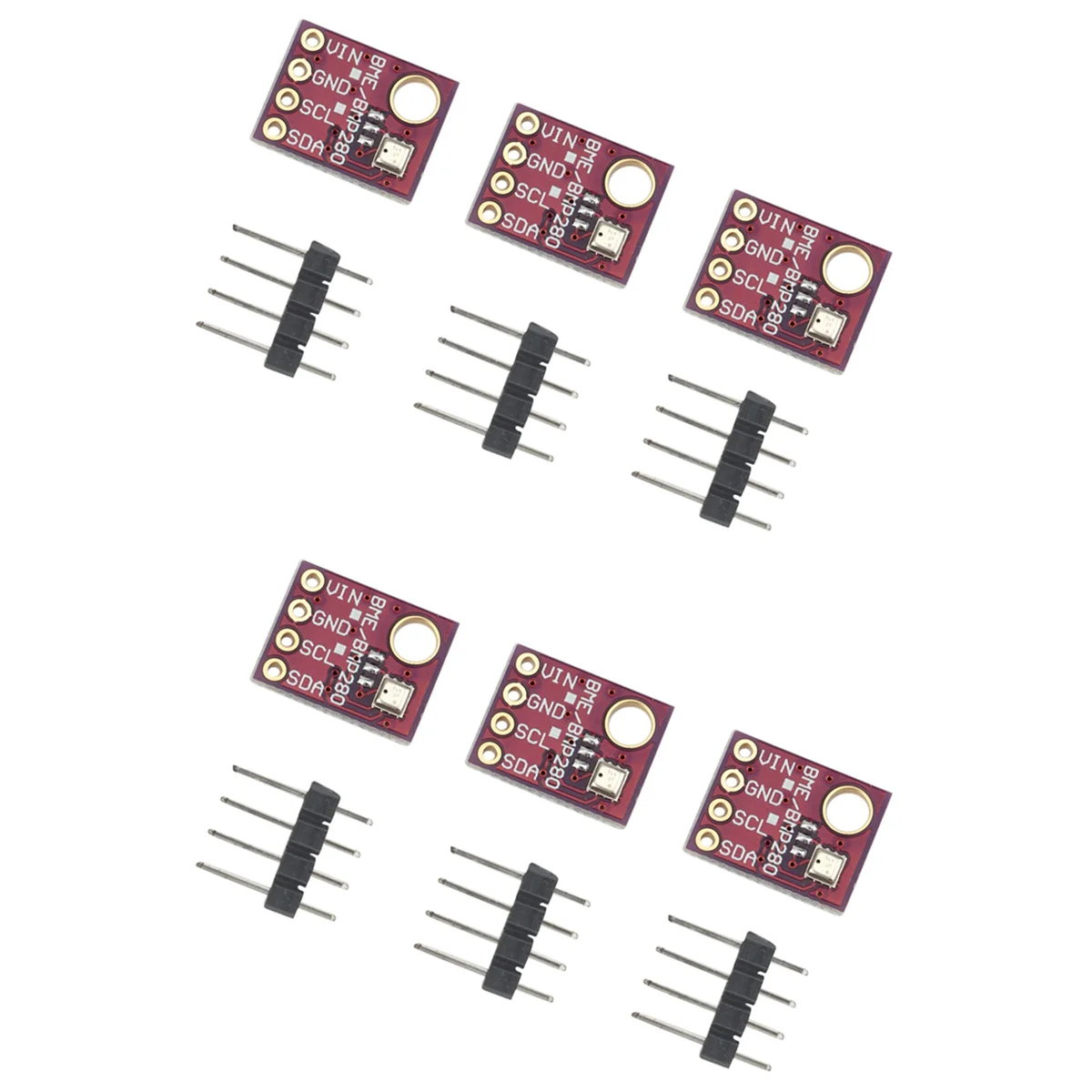 6PCS BME280 5V Digital Sensor Temperature Humidity Barometric Pressure Sensor Module I2C SPI BME280 Sensor Module
6PCS BME280 5V Digital Sensor Temperature Humidity Barometric Pressure Sensor Module I2C SPI BME280 Sensor Module