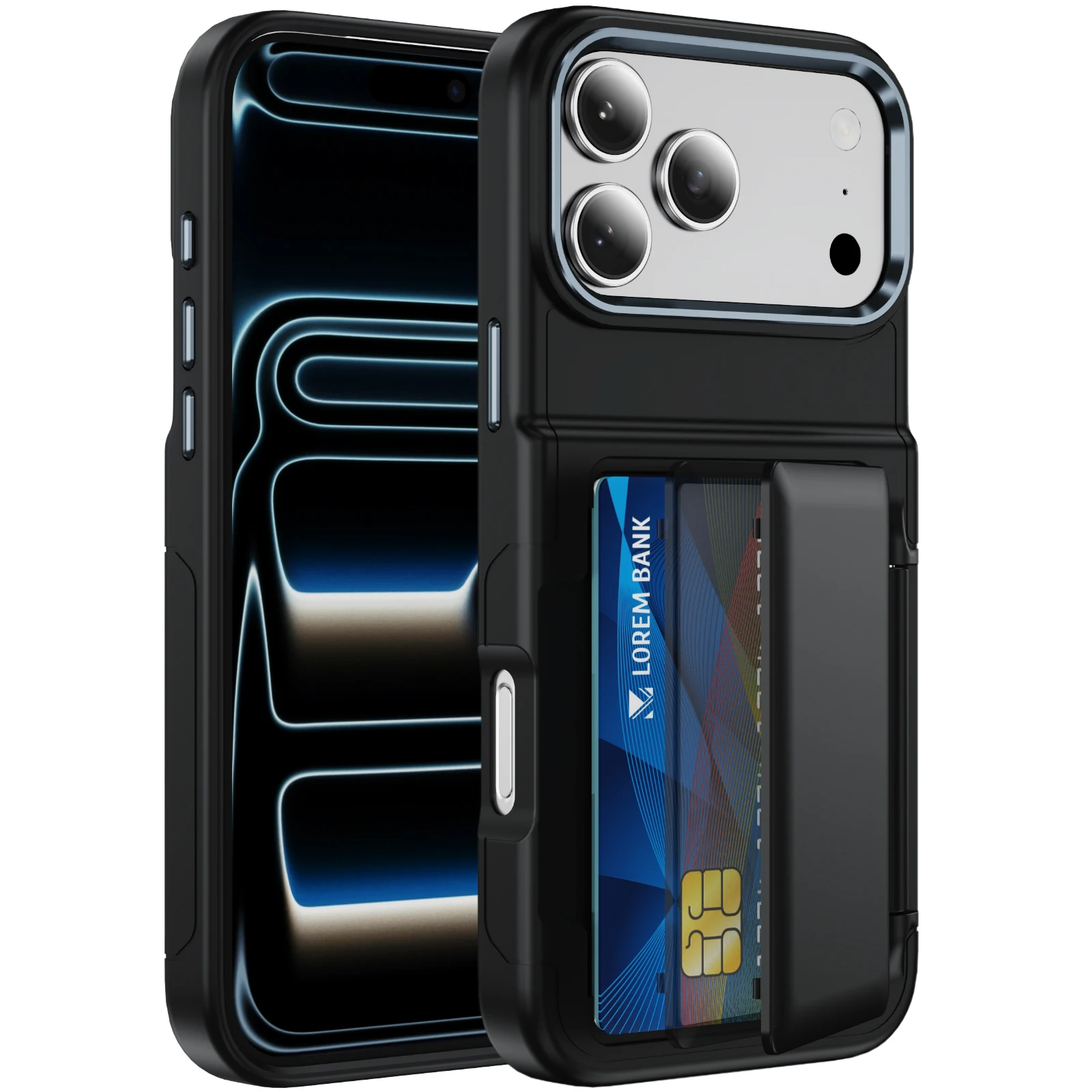 Shockproof Flip Card Holder Wallet Phone Case For iPhone 17 Pro Max 16 15 14 13, Hybrid Kickstand Hard Protective Cover Funda
Shockproof Flip Card Holder Wallet Phone Case For iPhone 17 Pro Max 16 15 14 13, Hybrid Kickstand Hard Protective Cover Funda