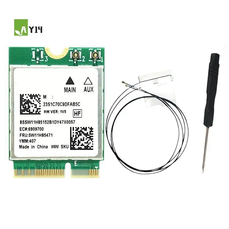 AY14 -RTL8922AE Wifi7 Card 6338Mbps 2.4G/5G/6G Tri-Band Bluetooth5.4 M.2 NGFF Wireless Wifi Adapter Card Kit For Win10/Win11
AY14 -RTL8922AE Wifi7 Card 6338Mbps 2.4G/5G/6G Tri-Band Bluetooth5.4 M.2 NGFF Wireless Wifi Adapter Card Kit For Win10/Win11