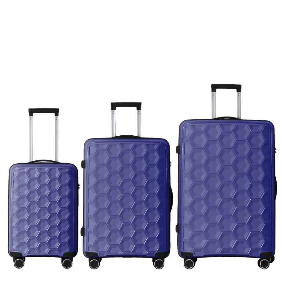 3Piece Luggage Set Travel Lightweight Suitcases with Rolling Wheels TSA lock Moulded Corner Carry on Luggages for Business Trip
3Piece Luggage Set Travel Lightweight Suitcases with Rolling Wheels TSA lock Moulded Corner Carry on Luggages for Business Trip