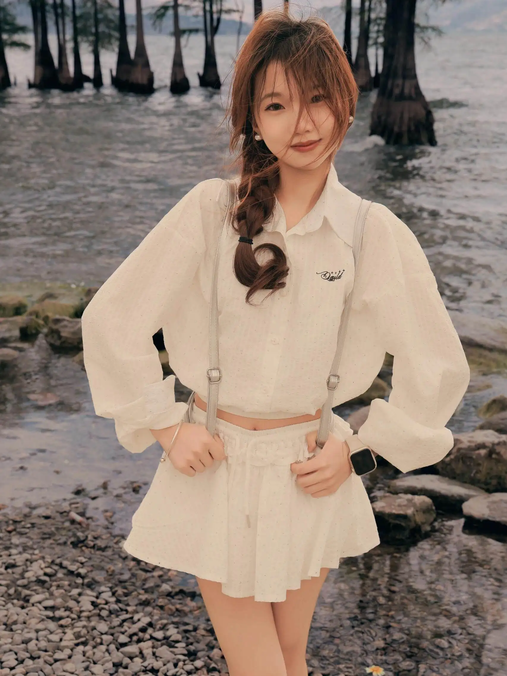 Korean College Style Casual Versatile White Long Sleeve Shirt Women Spring Match High Waist Slimming Skirt Two Piece Set
Korean College Style Casual Versatile White Long Sleeve Shirt Women Spring Match High Waist Slimming Skirt Two Piece Set