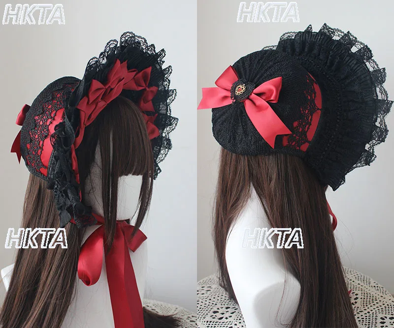 Y2k Cos Gothic Style Bonnet Hat Handmade Gorgeous Lolita Anime Lace Bow Flat Hats Exhibition Cosplay Show Lace Ribbon BNT Hat
Y2k Cos Gothic Style Bonnet Hat Handmade Gorgeous Lolita Anime Lace Bow Flat Hats Exhibition Cosplay Show Lace Ribbon BNT Hat