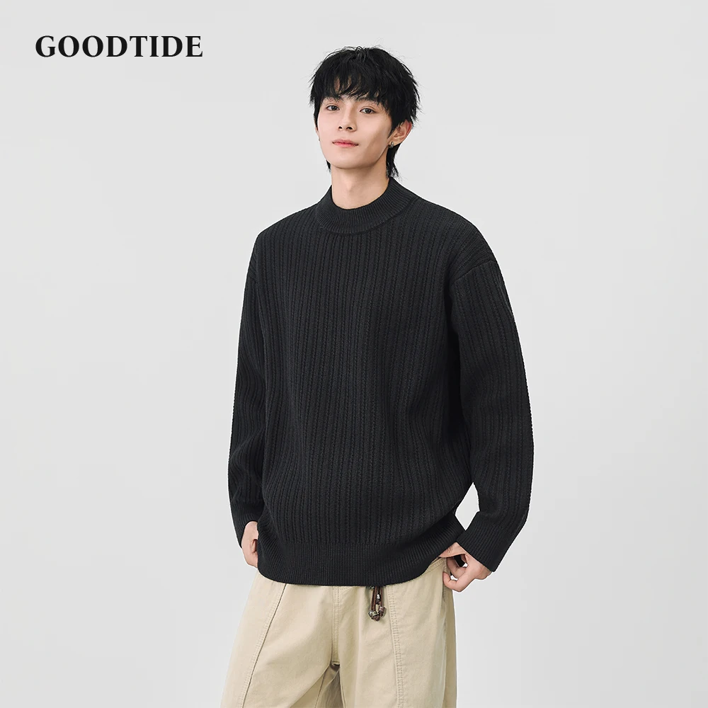 Fashion Men's Casual Mock Neck Sweater 2025 Winter New Ribbed Knitted Pullover Comfortable Soft Long Sleeve Jumper Top
Fashion Men's Casual Mock Neck Sweater 2025 Winter New Ribbed Knitted Pullover Comfortable Soft Long Sleeve Jumper Top