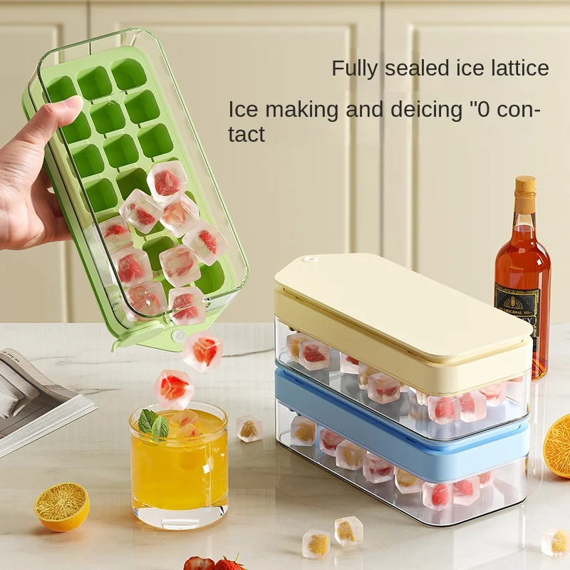 Water-filled Ice Cube Mold Press Homemade Ice Box Household Large-capacity Covered Food-grade Ice Storage Box Ice Tray
Water-filled Ice Cube Mold Press Homemade Ice Box Household Large-capacity Covered Food-grade Ice Storage Box Ice Tray