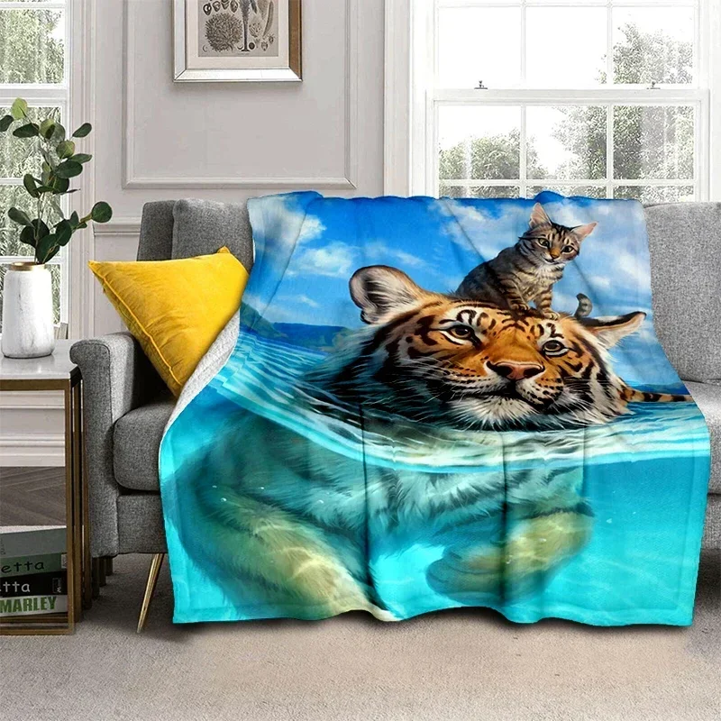 3D Art Tiger Printed Oversized Manta Soft and Hairy Blanket Plaid Warm Flannel Throw Blankets Fans Gift Sofa Bed Cover
3D Art Tiger Printed Oversized Manta Soft and Hairy Blanket Plaid Warm Flannel Throw Blankets Fans Gift Sofa Bed Cover