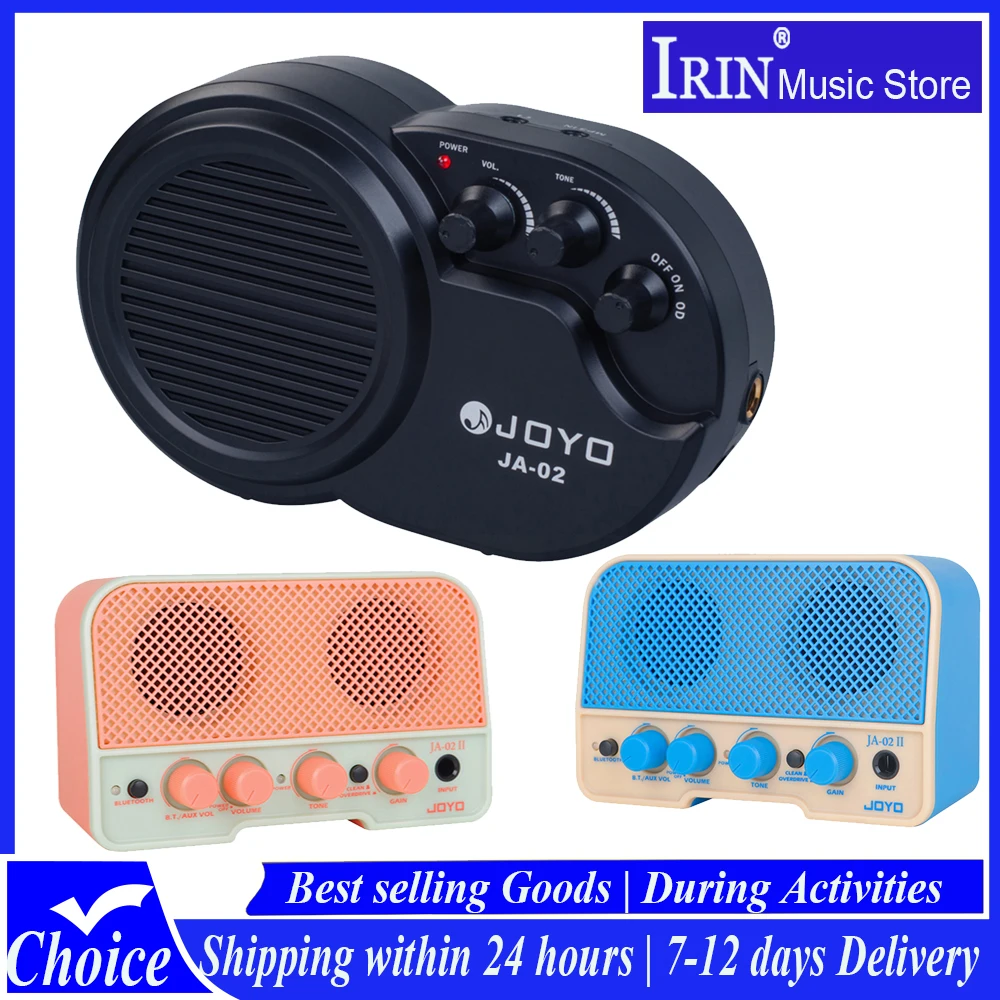 JOYO JA-02 Series Electric Guitar Amplifier 3W/5W Rechargeable Bluetooth Headphone Guitar Amp Speaker with Distortion Overdrive
JOYO JA-02 Series Electric Guitar Amplifier 3W/5W Rechargeable Bluetooth Headphone Guitar Amp Speaker with Distortion Overdrive
