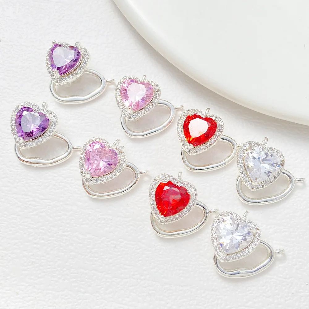 1 Piece of Copper Plated Zircon Heart Connecting Buckle Diy Handmade Bracelet Necklace Beaded Accessories Buckle Wholesale
1 Piece of Copper Plated Zircon Heart Connecting Buckle Diy Handmade Bracelet Necklace Beaded Accessories Buckle Wholesale