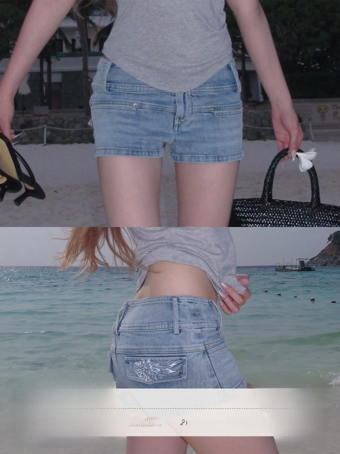 Low Waist Denim Shorts Rase Le Sol Heatwave Denim Wing Print Bodycon Shorts Cotton Blend Zipper Closure Summer Ladies Jeans
Low Waist Denim Shorts Rase Le Sol Heatwave Denim Wing Print Bodycon Shorts Cotton Blend Zipper Closure Summer Ladies Jeans