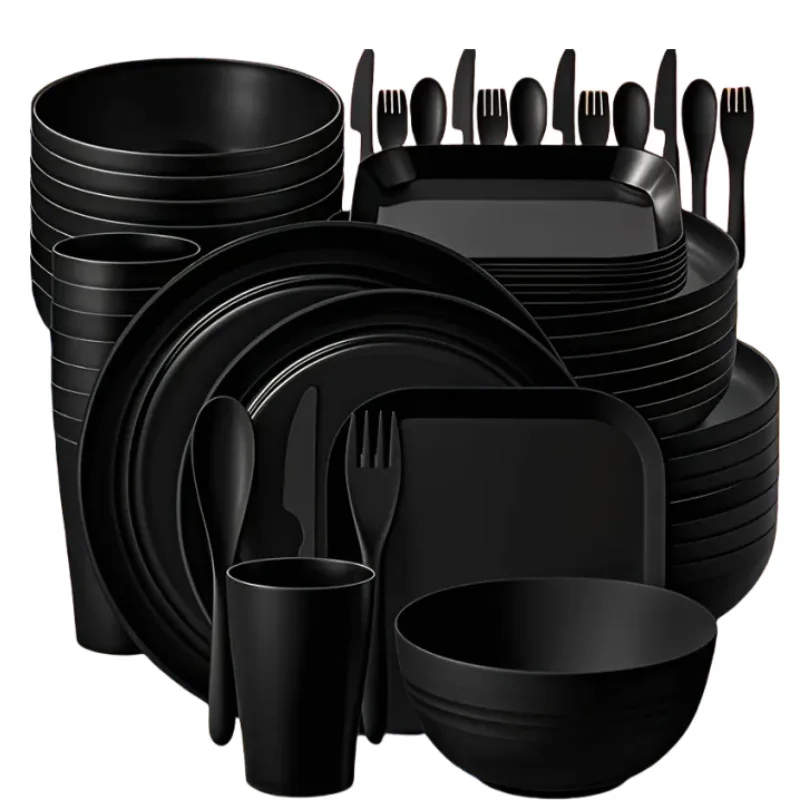 Plastic bowl Household student rice Simple drop-resistant instant noodle bowl 64-piece set Round soup bowl Meal
Plastic bowl Household student rice Simple drop-resistant instant noodle bowl 64-piece set Round soup bowl Meal