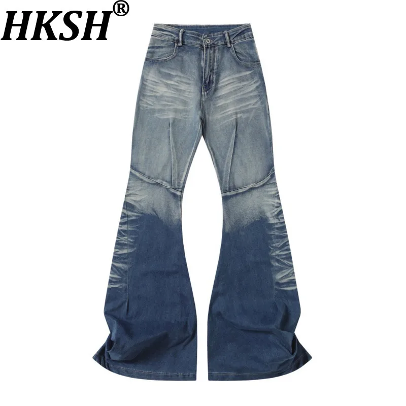 HKSH Autumn Trend Flare Jeans Design High Sense Vintage Washed Tie-Dyed Gradient Loose Wide-Leg Floor-Length Denim Pants HK17830
HKSH Autumn Trend Flare Jeans Design High Sense Vintage Washed Tie-Dyed Gradient Loose Wide-Leg Floor-Length Denim Pants HK17830