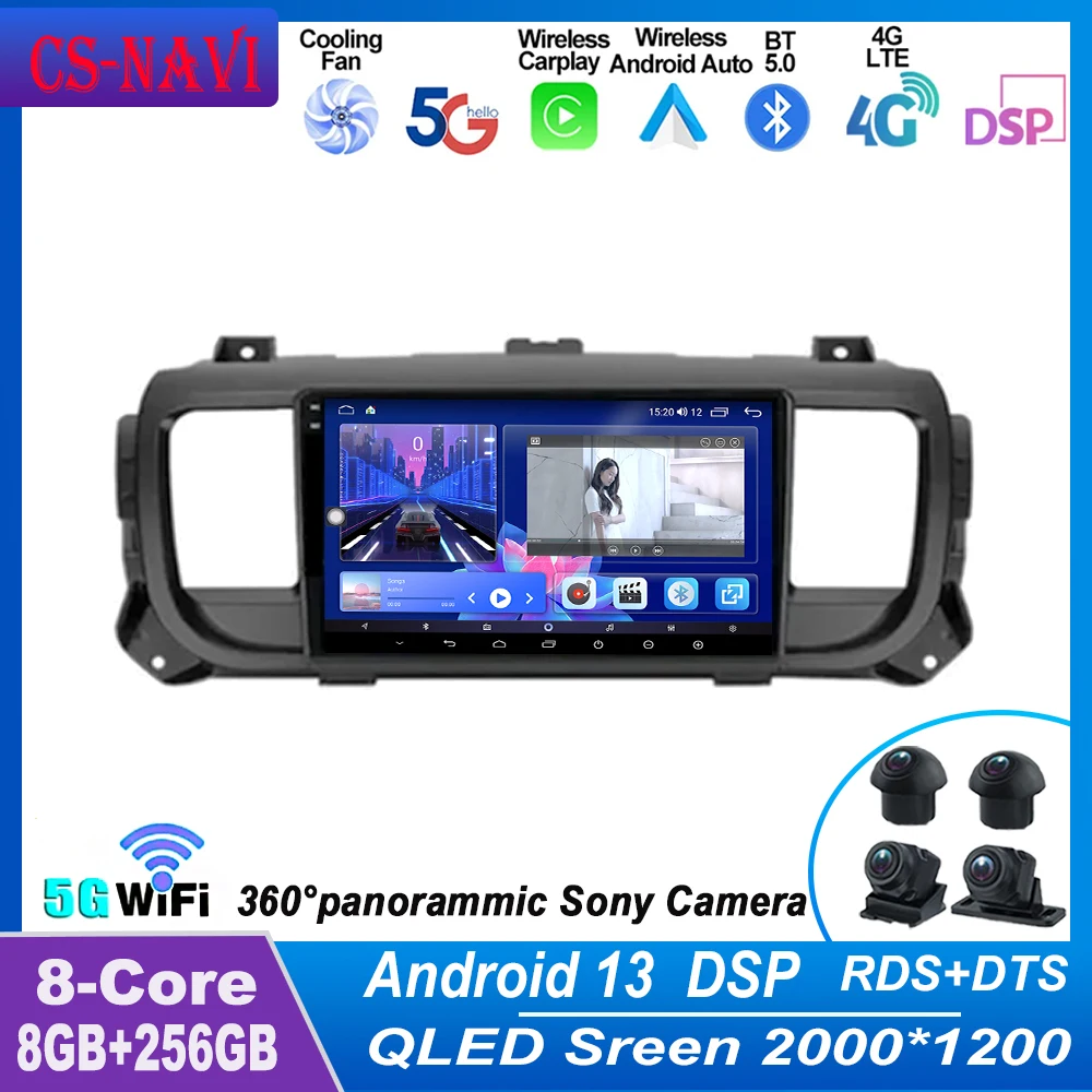 For Citroen Jumpy III 3 Android13 SpaceTourer1 For Peugeot Expert 3 2016 - 2021 Car Radio Multimedia Video Player GPSNavigation
For Citroen Jumpy III 3 Android13 SpaceTourer1 For Peugeot Expert 3 2016 - 2021 Car Radio Multimedia Video Player GPSNavigation