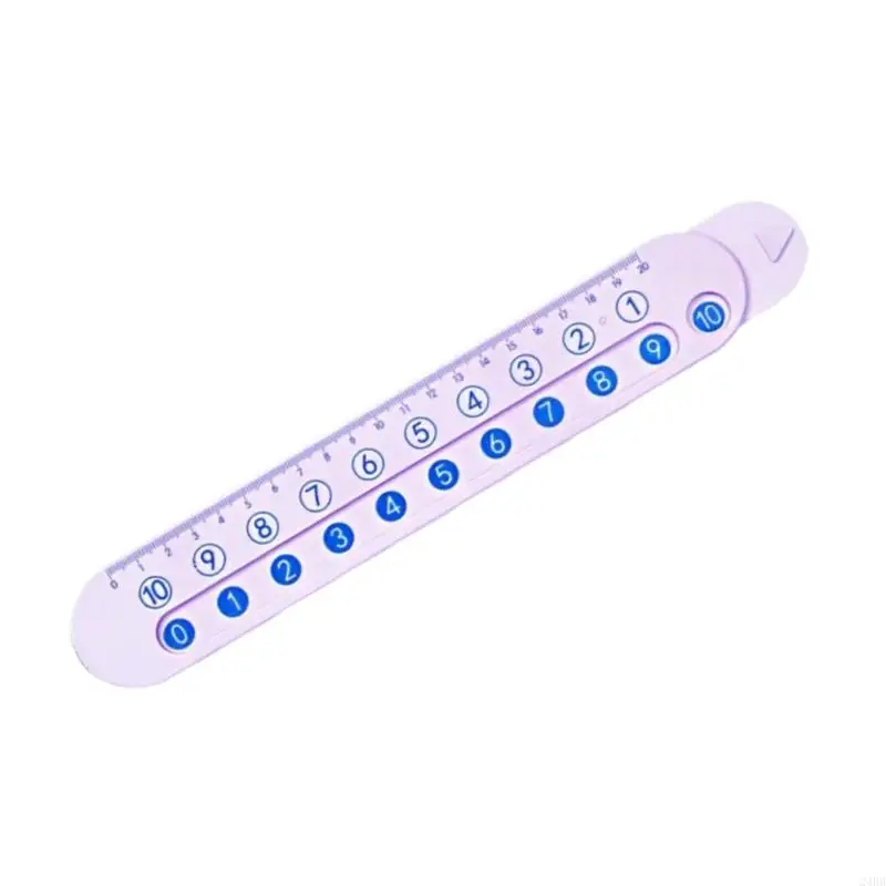 Addition Subtraction Operations Ruler Plastic Measuring Ruler Geometry Drawing Tool For Students Teachers Office Workers 24BB