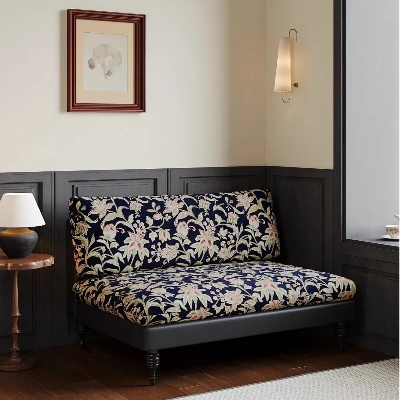 American retro fabric single sofa chair, French villa living room sofa, sofa chair
American retro fabric single sofa chair, French villa living room sofa, sofa chair