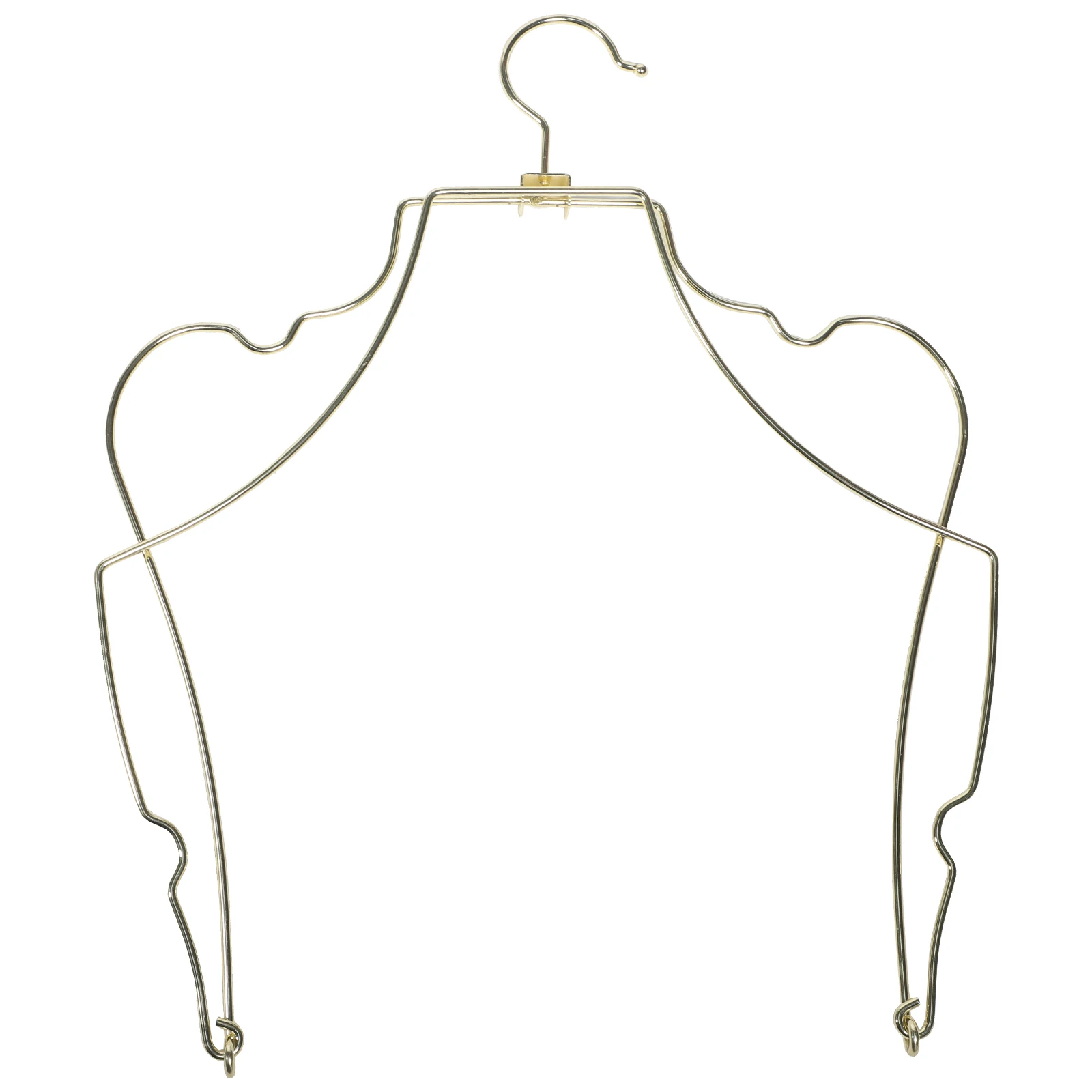 Metal Foldable Swimsuit Hanger Bikini Lingerie Wire Body Shaped Drying Rack Gold Color Clothes Storage Solution
Metal Foldable Swimsuit Hanger Bikini Lingerie Wire Body Shaped Drying Rack Gold Color Clothes Storage Solution