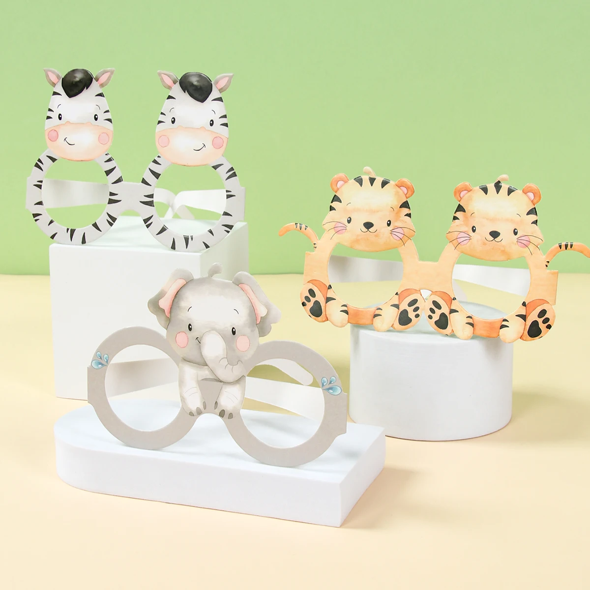 6pcs Jungle Animal Paper Glasses Lion Elephant Tiger Hippo Glasses Kids Boy Wild One Forest Safari Birthday Party Decor Supplies
6pcs Jungle Animal Paper Glasses Lion Elephant Tiger Hippo Glasses Kids Boy Wild One Forest Safari Birthday Party Decor Supplies