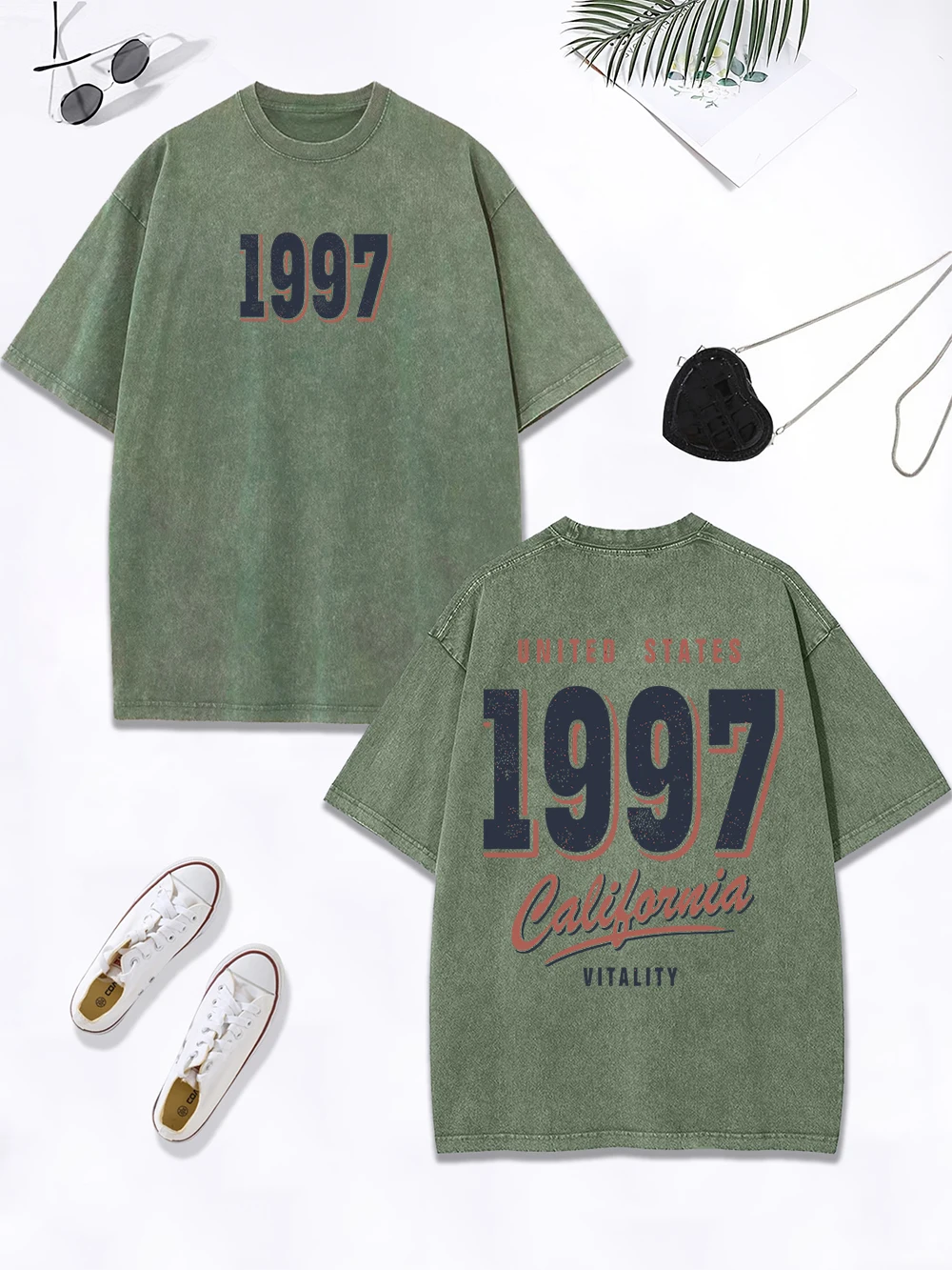 Usa 1997 California Art Letter Prints Washed T-Shirts Womens Cotton Oversized Tops Distressed O-Neck T Shirts Summer Clothes
Usa 1997 California Art Letter Prints Washed T-Shirts Womens Cotton Oversized Tops Distressed O-Neck T Shirts Summer Clothes