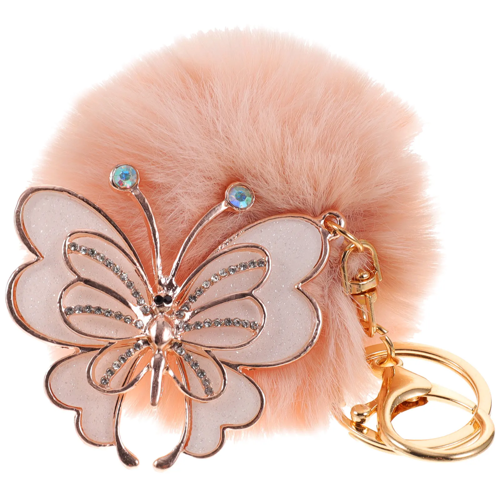 Butterfly Keychain Cute Pom Pom Ball Lightweight Sturdy Key Pendant Car Bag Backpack Accessories Decorative Lovely Keychain Gift
Butterfly Keychain Cute Pom Pom Ball Lightweight Sturdy Key Pendant Car Bag Backpack Accessories Decorative Lovely Keychain Gift