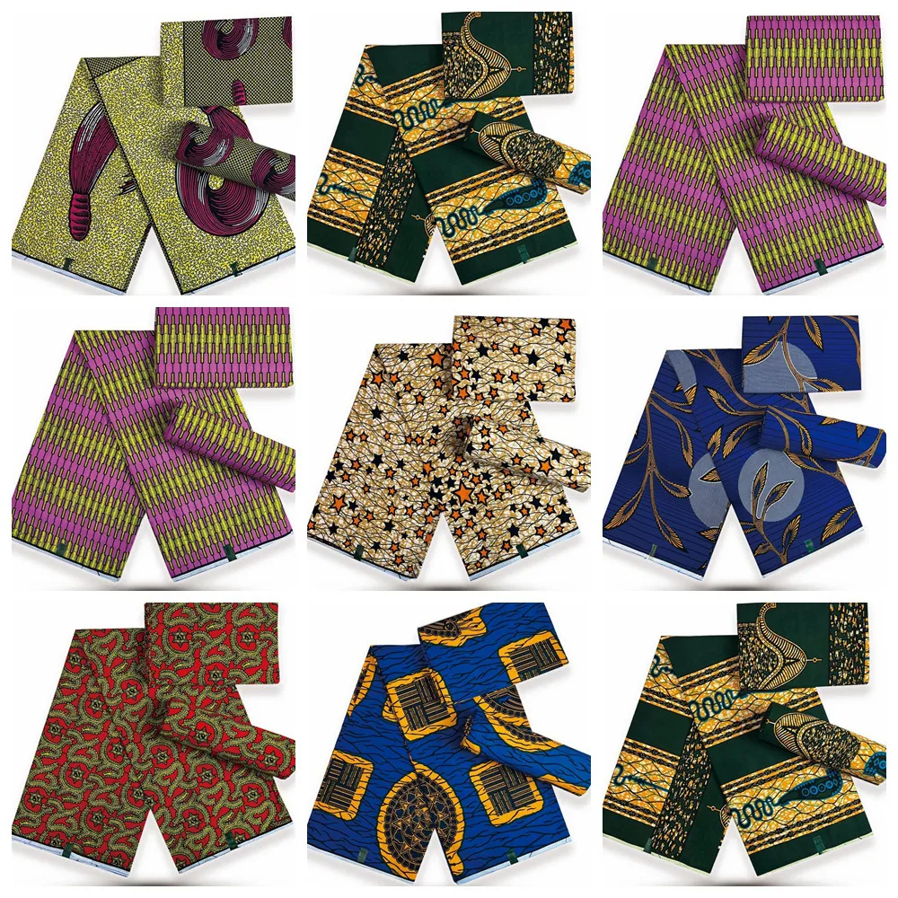 New Good Wholesale African Real Wax Fabric Ankara Print Kente 100 Cotton Material Soft Pagne Tissu 6YARDS For Sew Party Gift
New Good Wholesale African Real Wax Fabric Ankara Print Kente 100 Cotton Material Soft Pagne Tissu 6YARDS For Sew Party Gift