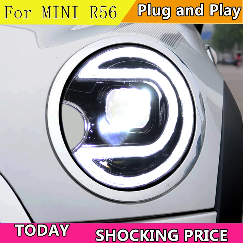 Car Styling for MINI R55 Headlights 2007-2013 R56 LED Headlight DRL LED Projector Beam Accessories Head Lamp
Car Styling for MINI R55 Headlights 2007-2013 R56 LED Headlight DRL LED Projector Beam Accessories Head Lamp
