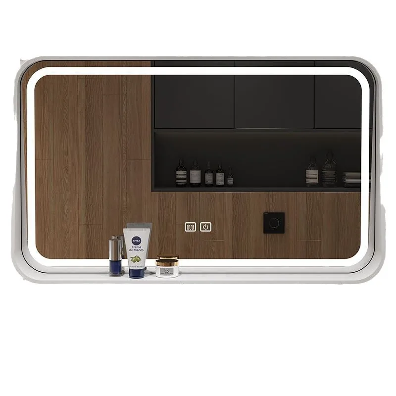 New simple bathroom mirror solid wood bathroom dressing wall-mounted washstand LED wall-mounted
New simple bathroom mirror solid wood bathroom dressing wall-mounted washstand LED wall-mounted