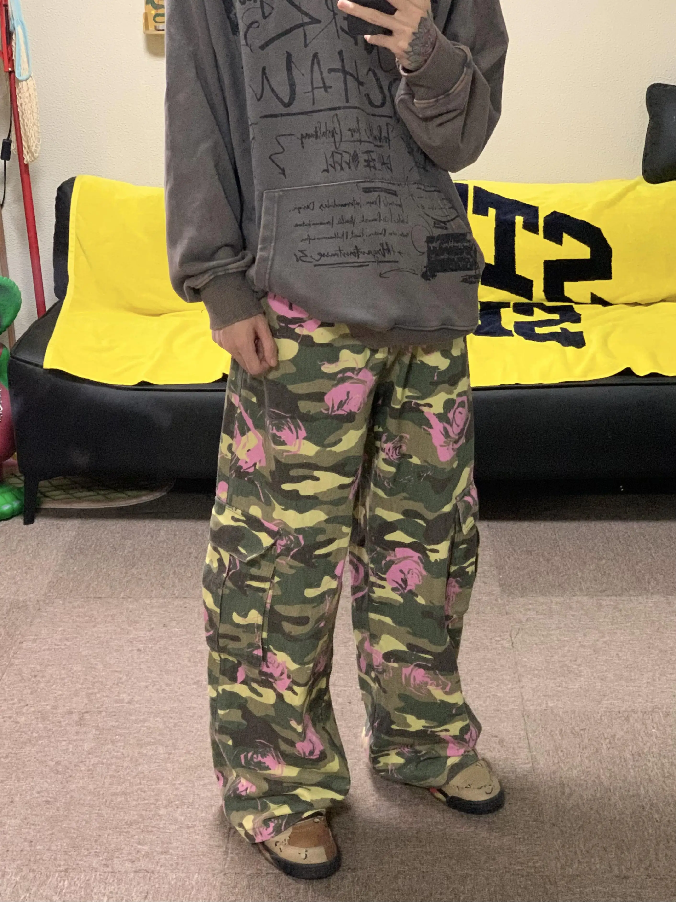 American Sle Retro High Street Camouflage Work Pants Women Summer Loose Casual Straight Leg Sports Wide Leg Pants
American Sle Retro High Street Camouflage Work Pants Women Summer Loose Casual Straight Leg Sports Wide Leg Pants