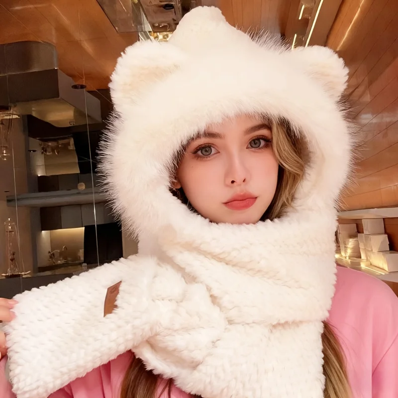 Женская зимняя теплая шапка-ушанка на флисовой подкладке 3-в-1 — плюшевая шапка на флисовой подкладке с регулируемым ремешком, ветрозащитная, морозостойкая
Женская зимняя теплая шапка-ушанка на флисовой подкладке 3-в-1 — плюшевая шапка на флисовой подкладке с регулируемым ремешком, ветрозащитная, морозостойкая