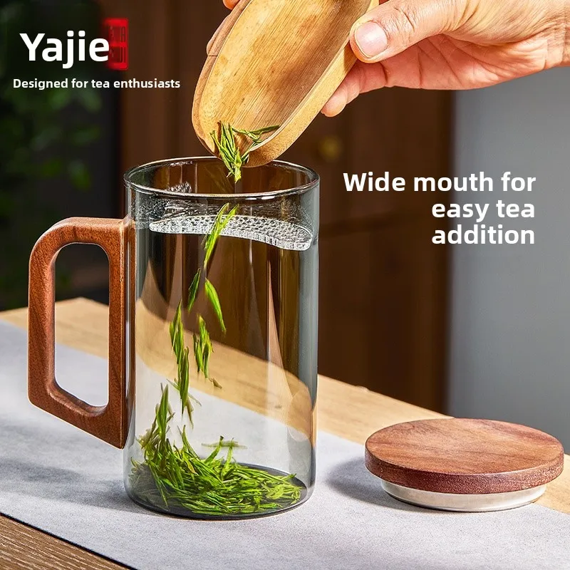 Yaji Large Capaci Glass Tea Set Drinking Cup Office Use High Temperature Resistant Tea Cup with Lid for Home Use Simple Sle
Yaji Large Capaci Glass Tea Set Drinking Cup Office Use High Temperature Resistant Tea Cup with Lid for Home Use Simple Sle