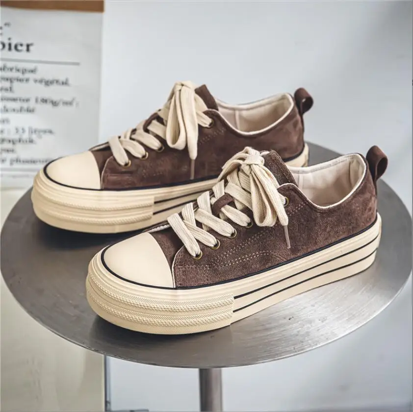 Men's Canvas Shoes Fashionable Breathable Platform Soft Men's Vulcanized Shoes Concise Lightweight Lace-up Men's Sneakers
Men's Canvas Shoes Fashionable Breathable Platform Soft Men's Vulcanized Shoes Concise Lightweight Lace-up Men's Sneakers