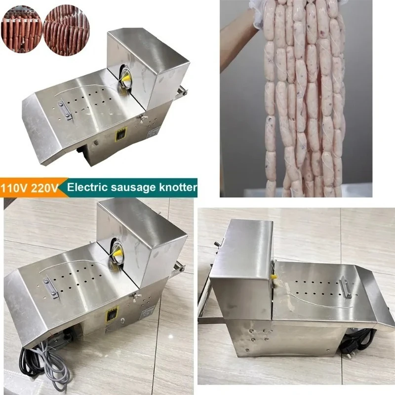 Fast Speed 110V 220V 42MM Electric Sausage Tying Machine Tabletop Sausage Twisting Knotting Machine
Fast Speed 110V 220V 42MM Electric Sausage Tying Machine Tabletop Sausage Twisting Knotting Machine